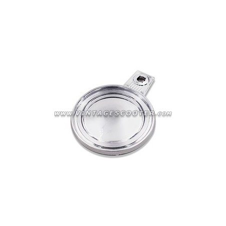 Porte assurance plastique chromé